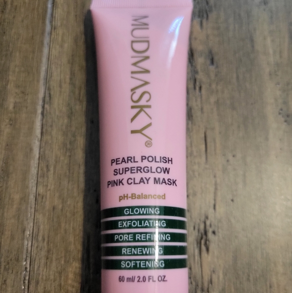 Mudmasky Pearl Polish Superglow Pink Clay Mask - Picture 2 of 2